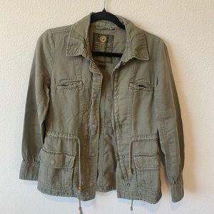 Lucky Brand Military Style Olive Green Jacket. Women’s Size XS